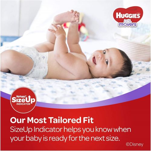 하기스 [아마존베스트]Huggies Little Movers Diapers, Size 5 (27+ lb.), 124 Ct, Economy Plus Pack (Packaging May Vary)