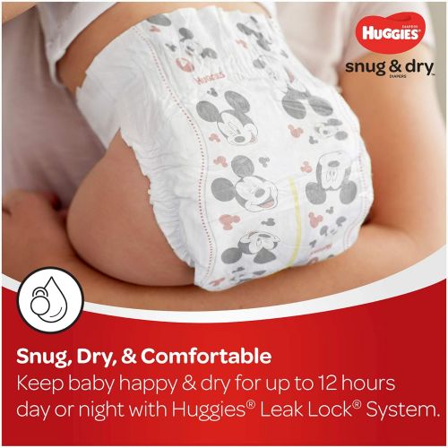 하기스 [아마존베스트]Huggies Snug & Dry Baby Diapers, Size 4 (fits 22-37 lb.), 184 Count, ONE Month Supply (Packaging May Vary)