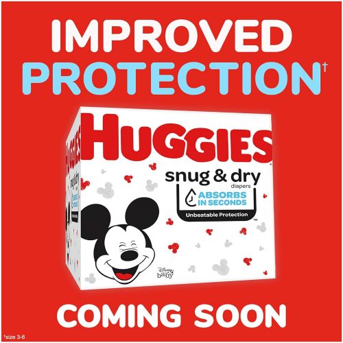 하기스 [아마존베스트]Huggies Snug & Dry Baby Diapers, Size 4 (fits 22-37 lb.), 184 Count, ONE Month Supply (Packaging May Vary)