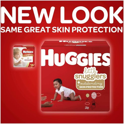 하기스 [아마존베스트]Huggies Little Snugglers Baby Diapers, Size 3 (fits 16-28 lb.), 156 Ct, Economy Plus Pack (Packaging May Vary)