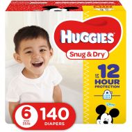 [아마존베스트]Huggies HUGGIES Snug & Dry Diapers, Size 6, 140 Count (Packaging May Vary)