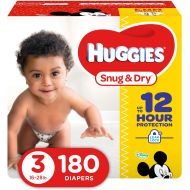 [아마존베스트]Huggies HUGGIES Snug & Dry Diapers, Size 3, 180 Count (Packaging May Vary)