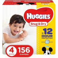 [아마존베스트]Huggies HUGGIES Snug & Dry Diapers, Size 4, 156Count (Packaging May Vary)
