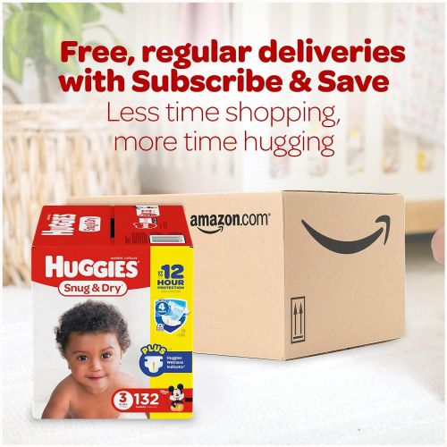 하기스 [아마존베스트]Huggies HUGGIES Snug & Dry Diapers, Size 4, 156Count (Packaging May Vary)