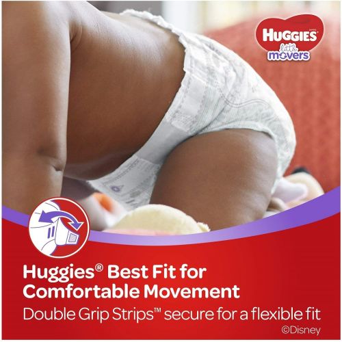 하기스 Huggies Little Movers Baby Diapers, Size 4, 144 Ct, One Month Supply