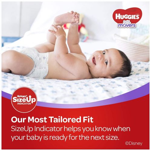 하기스 Huggies Little Movers Baby Diapers, Size 5, 124 Ct, One Month Supply, Packaging May Vary