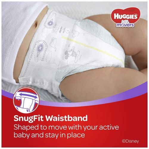 하기스 Huggies Little Movers Baby Diapers, Size 6, 104 Ct, One Month Supply