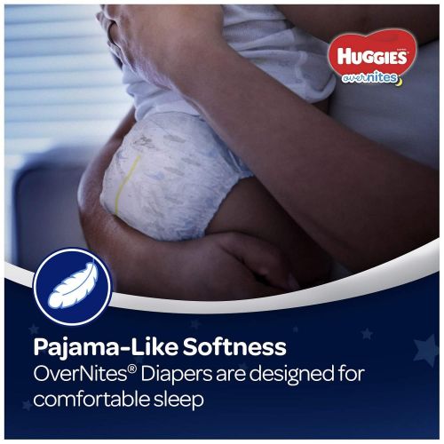 하기스 HUGGIES OverNites Diapers, Size 4, 68 Count, Overnight Diapers (Packaging May Vary)