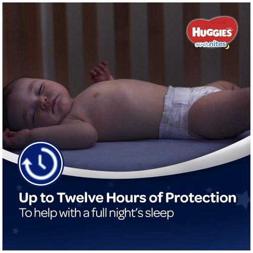 하기스 HUGGIES OverNites Diapers, Size 4, 68 Count, Overnight Diapers (Packaging May Vary)