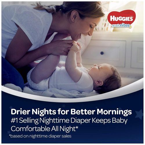 하기스 HUGGIES OverNites Diapers, Size 4, 68 Count, Overnight Diapers (Packaging May Vary)