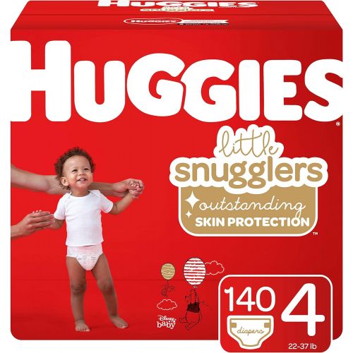 하기스 Huggies Little Snugglers Baby Diapers, Size 4, 140 Ct, One Month Supply