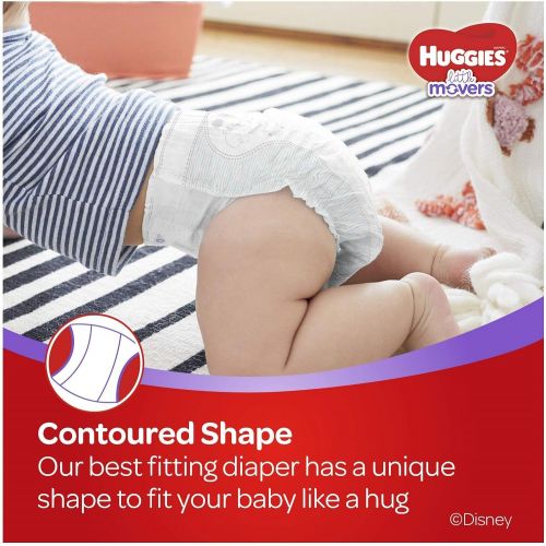 하기스 Huggies Little Movers Baby Diapers, Size 3, 162 Ct, One Month Supply