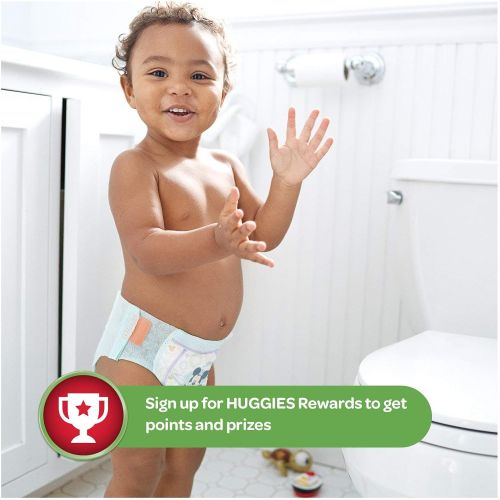 하기스 HUGGIES Little Movers Slip On Diaper Pants, Size 5, 128 Count, ECONOMY PLUS (Packaging May Vary)