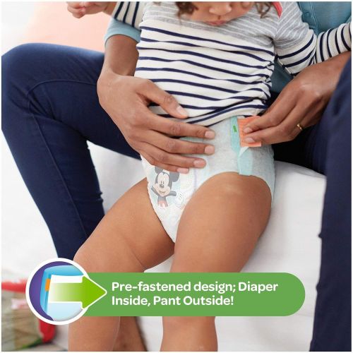 하기스 HUGGIES Little Movers Slip On Diaper Pants, Size 5, 128 Count, ECONOMY PLUS (Packaging May Vary)