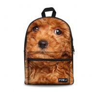 HUGS IDEA HUGSIDEA Lovely Cute Puppies School Bag for Kids Poodle Children Travel Backpack