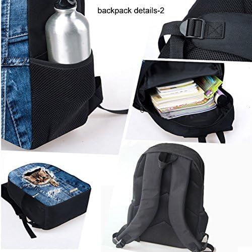  HUGS IDEA T-rex Dinosaur Backpack Teen Boys School Book bag with Lunch Box Pen Case 3 in 1