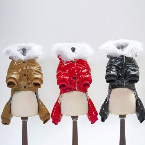  HUIFANG Puppy Clothing Pet Clothing Dog Clothes Autumn and Winter New Four-Legged Cotton Coat A