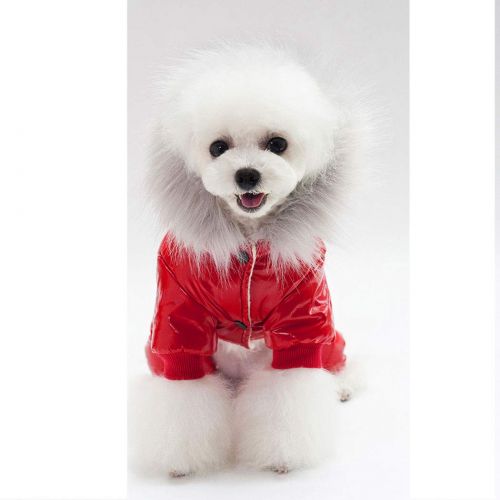  HUIFANG Puppy Clothing Pet Clothing Dog Clothes Autumn and Winter New Four-Legged Cotton Coat A