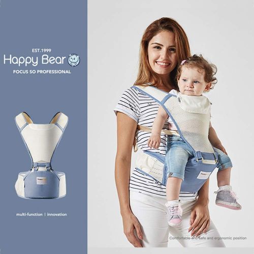  HUIGE Baby Carrier Hip Seat Detachable Breathable Ergonomic Baby Carrier with Adjustable Straps