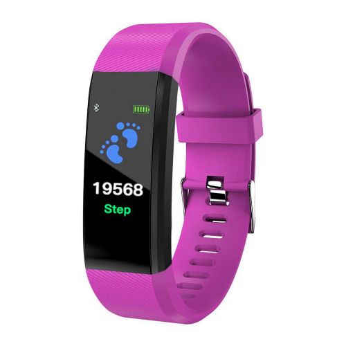  HUIGE Fitness Tracker, Heart Rate Fitness Wristband Smart Watch Waterproof IP67 Activity Tracker Blutdruck Smart Armband mit Stopwatch Sport,Purple