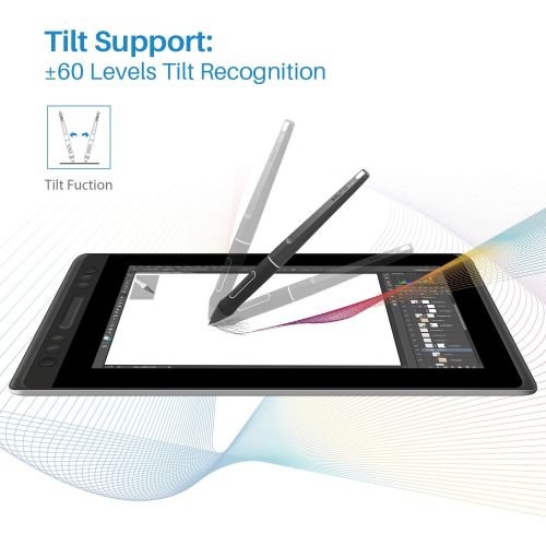  [아마존 핫딜]  [아마존핫딜]HUION KAMVAS Pro 13 Drawing Tablet with HD Screen, 13.3inch Drawing Monitor, Battery-Free Graphics Tablet with 8192 Levels Pressure Sensitivity Tilt Function 4 Express Keys and Tou