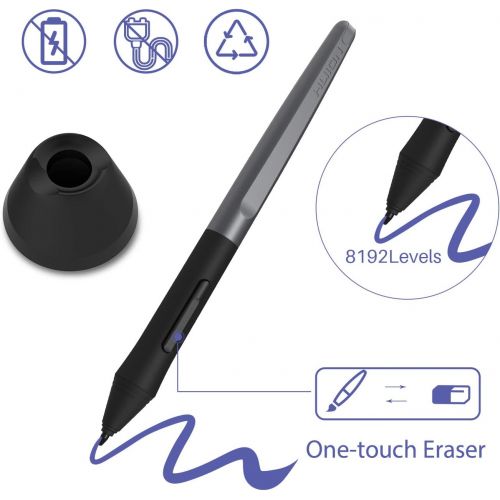  [아마존 핫딜] HUION Inspiroy H610 Pro V2 Drawing Tablet Android Support Graphics Art Tablet with Battery-Free Stylus Tilt 8192 Pressure Sensitivity 8 Press Keys - 10x6.25inch