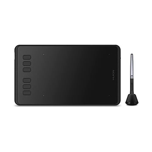  [아마존베스트]HUION H640P 8192 Pressure Sensitivity Graphics Tablet (Supports OS Android) with Battery-Free Pen and 6 Adjustable Function Keys Ideal for Home Office & E-Learning