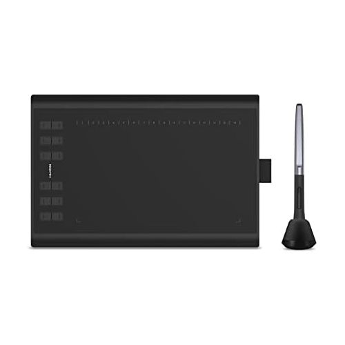  [아마존베스트]Huion New 1060Plus Graphics Tablet with 12Express Keys and Built-in Card Reader