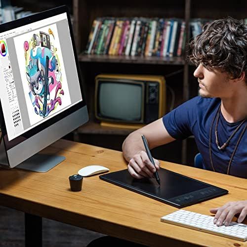  [아마존베스트]Huion INSPIROY Q11K Wireless Digital Graphic Drawing Pen Tablet with 8192 Pressure Levels and 8 Shortcut Keys Buttons Wireless Free Glove