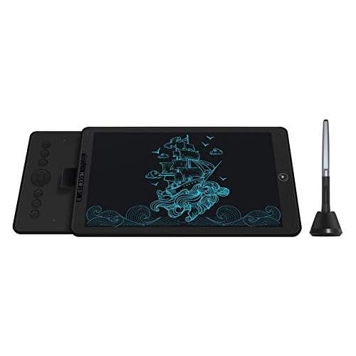  [아마존베스트]HUION Inspiroy Ink H320M 2019 New Graphic Tablet Innovative Dual Function LCD Writing Tablet 8192 Levels Tilt Function Android Support with Protective Case (Black)