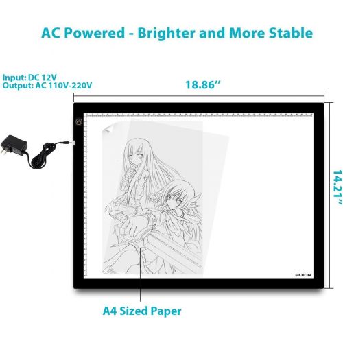  HUION Huion A3 Light Box for Tattoo Tracing - AC Powered