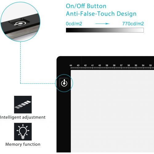  HUION Huion LA3 Portable USB LED Tracing Light Box Dimmable Brightness Tatto Light Pad