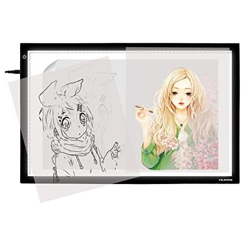  HUION Huion A2 26.77 Inches Large Thin Light Box Drawing Light Board Tracing light pad with Adjustable Brightness for Artcraft, Animation, Sketching, Tattoo Transferring