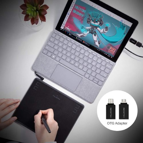  HUION Huion H610PRO V2 Graphic Drawing Tablet Battery-Free Digital Tablet Tilt Function 8192 Levels with Carrying Bag