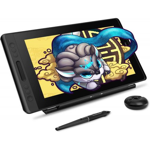  HUION Huion Kamvas Pro 13 Mobile Pen Display 13.3 Inch Battery-Free Drawing Tablet 8192 Levels Tilt Function 4 Express Keys Touch Bar-GT-133 Pro