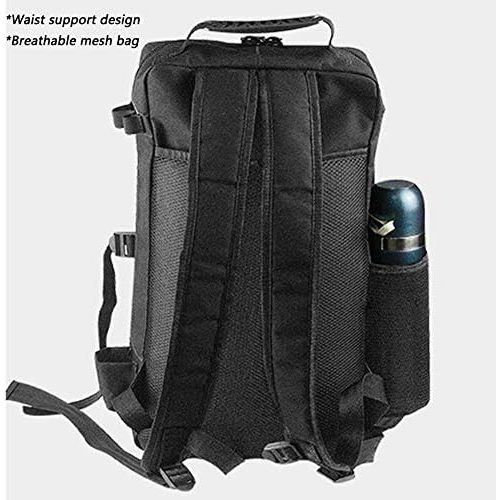  [아마존베스트]HUIYING Detachable Fishing Bags, Fishing Storage Backpack, Fishing Device Accessory Case, with High Capacity for Carp Sea Outdoor Fishing and Sports Cycling, Black