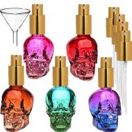 HUIZHU 5pcs 1oz Skull empty Beatuy spray mist bottle atomizer bottle(30ml x 5pcs)