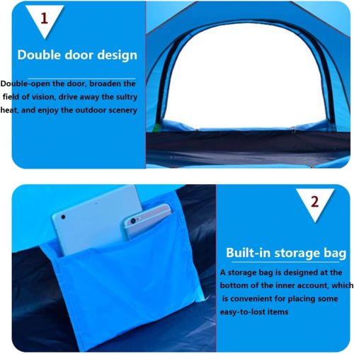  HUKSXZ Beach Tent Shade Sun Shelter Canopy Cabana 2-3 Person for Adults Baby Kids Outdoor Activities Camping Fishing Hiking Picnic Touring (Color : Green A, Size : 200 * 150 * 110cm)