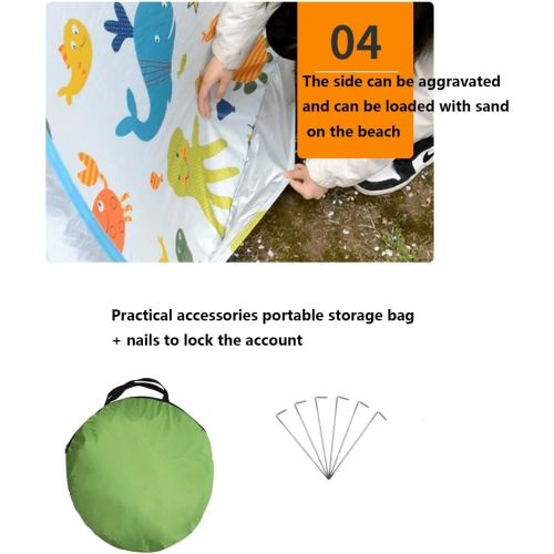  HUKSXZ Beach Tent Beach Tent for, Picnic Tent Rated for UV Protection, Waterproof Sun Shelters for Family Camping, Baby Beach Tent, Fishing Tent, Picnic Tent, Park Tent