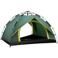 HUKSXZ Camping Tent, Waterproof Family Tent with Carry Bag, Lightweight Tent with Stakes for Camping, Traveling, Backpacking, Hiking, Outdoors (Color : Green, Size : 2-3 People 200 * 150