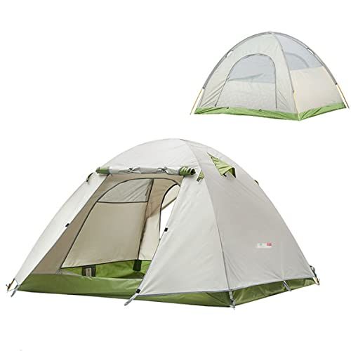  HUKSXZ Beach Tent Sun Shelter Shade Easy Setup Portable Beach Tent for 2/3/4 People Waterproof and Windproof Camping Tent (Color : Green, Size : 2 Persons 210 * 110cm)