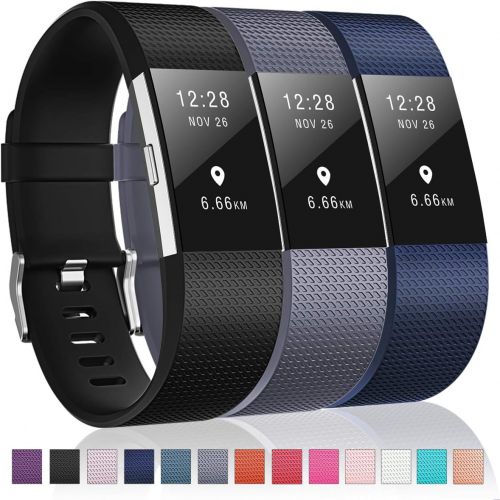  [아마존베스트]Humenn Bands Compatible with Fitbit Charge 2, 3 Pack Classic & Special Edition Replacement Bands for Fitbit Charge 2, Women Men