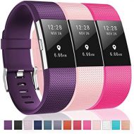 [아마존베스트]Humenn Bands Compatible with Fitbit Charge 2, 3 Pack Classic & Special Edition Replacement Bands for Fitbit Charge 2, Women Men