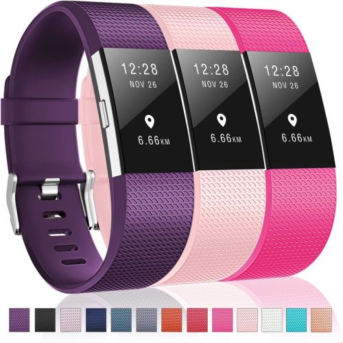  [아마존베스트]Humenn Bands Compatible with Fitbit Charge 2, 3 Pack Classic & Special Edition Replacement Bands for Fitbit Charge 2, Women Men