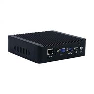 Firewall, Mikrotik, Pfsense, VPN, Network Security Appliance,Router PC,Intel Quad Core J1900,(Black),[HUNSN RX01],[WiFi1USB3.01VGA1COM4 Intel Gigabit 82583V LANFanless],(Bareb