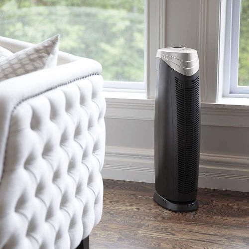  Hunter HT1701 Air Purifier with ViRo-Silver Pre-Filter and HEPA+ Filter, for Allergies, Germs, Mold, Dust, Pets, Smoke, Pollen, Odors, for Large Rooms, 27-Inch Titanium/Black Air C