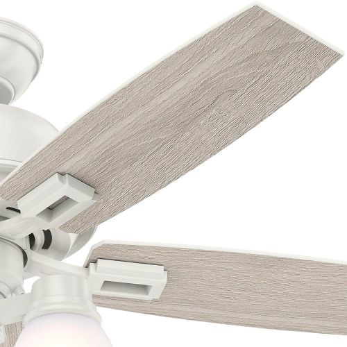  Hunter Fan Company 52229 Hunter 44 Donegan Three Fresh White Ceiling Fan with Light, BronzeDark