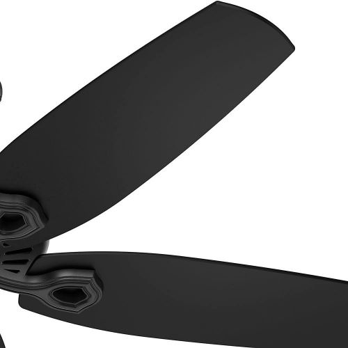  Hunter Fan Company 53294 52 Builder Elite Damp Ceiling Fan, Matte Black