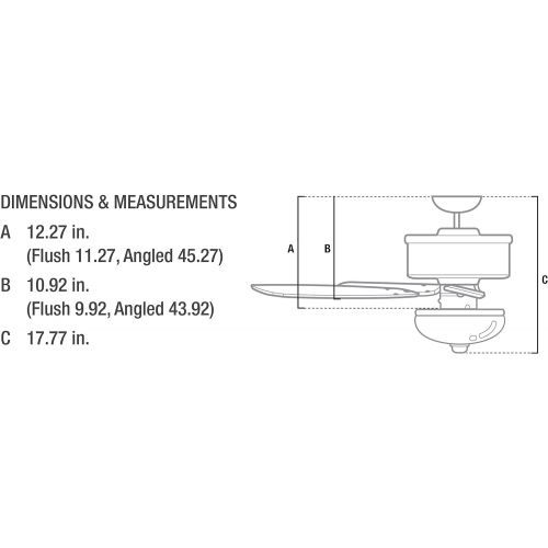  Hunter Fan Company Hunter 53091 Builder Deluxe 5-Blade Single Light Ceiling Fan with Brazilian CherryStained Oak Blades and Piped Toffee Glass Light Bowl, 52-Inch, New Bronze