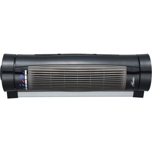  Hunter HPH15-E(Black) Vertical and Horizontal Oscillating Digital Ceramic Heater with Remote Control (Black)